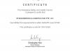 certifications