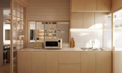 HDB Zen Design - Kitchen